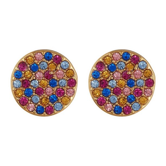 NWT Kate Spade Shine on Pave Crystal Round Earrings